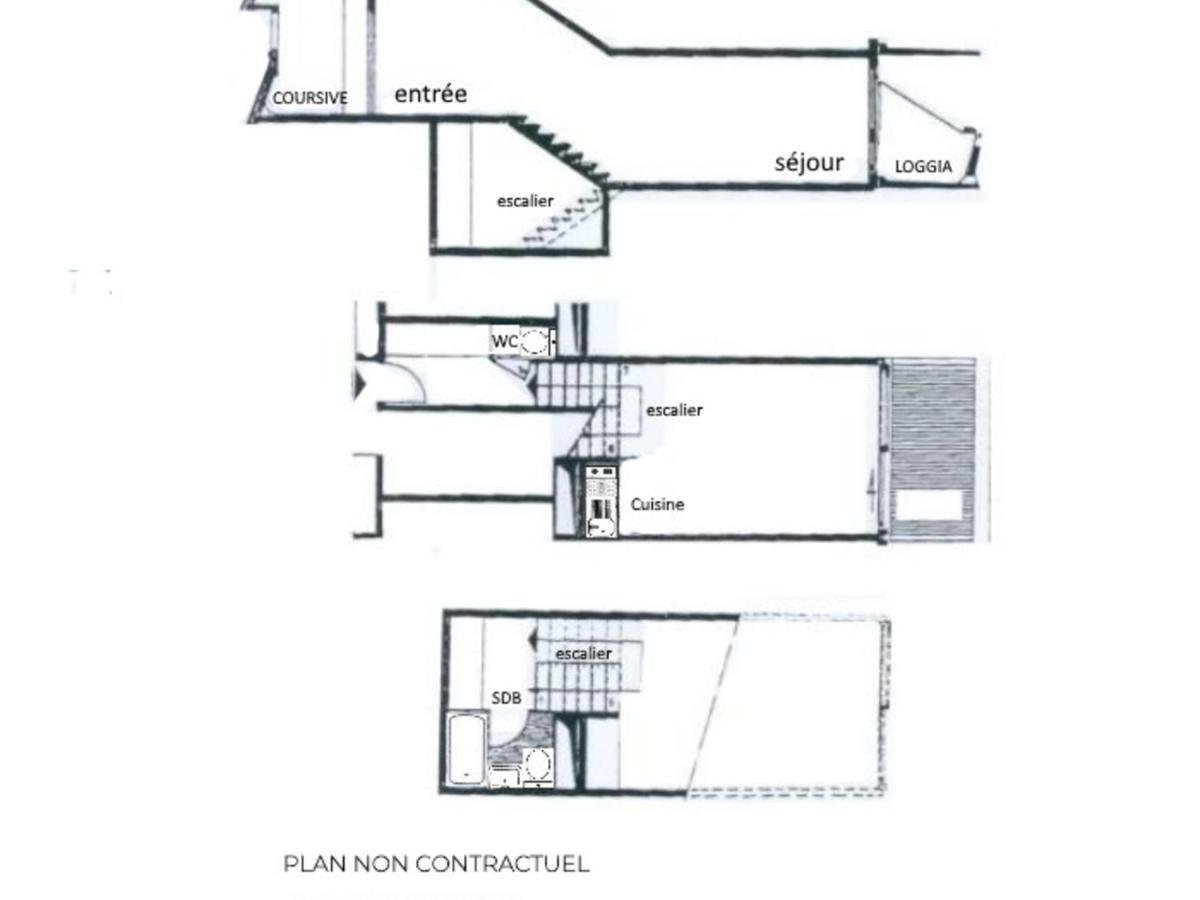 Studio Duplex 4 Personnes Avec Balcon, Brelin, Les Menuires - Fr-1-452-151 Apartment Saint-Martin-de-Belleville Exterior photo